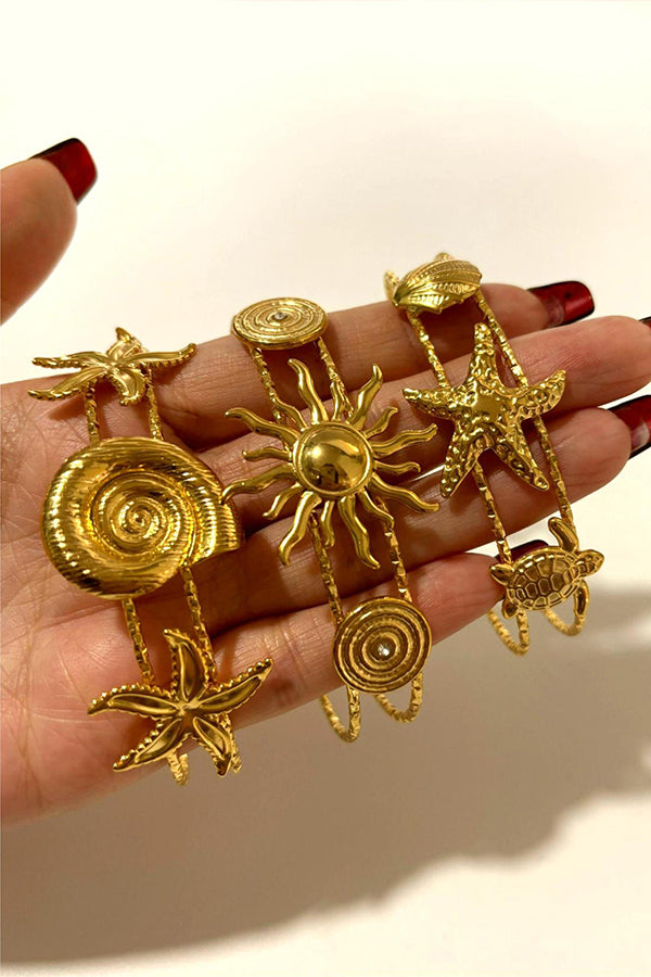 Fashionable Marine Style Stainless Steel Open Bracelet