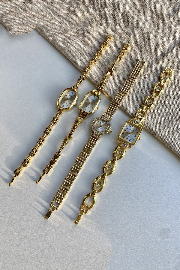 Light Luxury Quartz Gold Vintage Watch