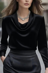 Solid Color Simple Long-sleeved Casual Shirt