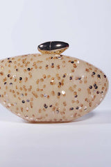 Minimalist Acrylic Bullet-Shaped Handbag