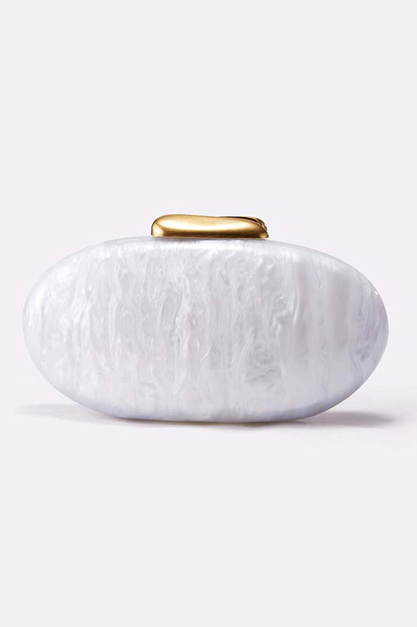 Simple Acrylic Oval Clutch