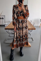 Romantic and Gorgeous Ethnic Printed A-line Midi Dress