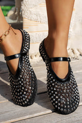 Fashionable Rhinestone Elegant French Buckle Sandals