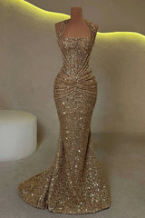 Velda Sequin Halter Square Neck Ruched Wst Back Lace-up Drape Flare Maxi Dress