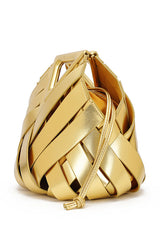 Fashion Triangle Woven Large-capacity Handbag