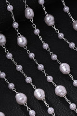 Fashionable Mesh Pearl Tassel Headband