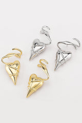 Fashionable Thorn-wrapped Heart Earrings