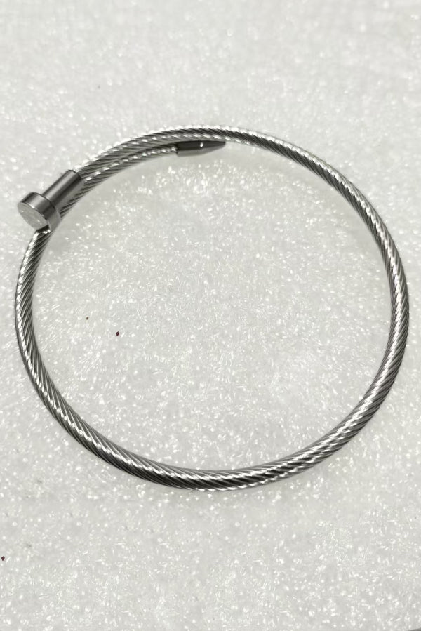 Stylish Stainless Steel Nail-shaped Bracelet
