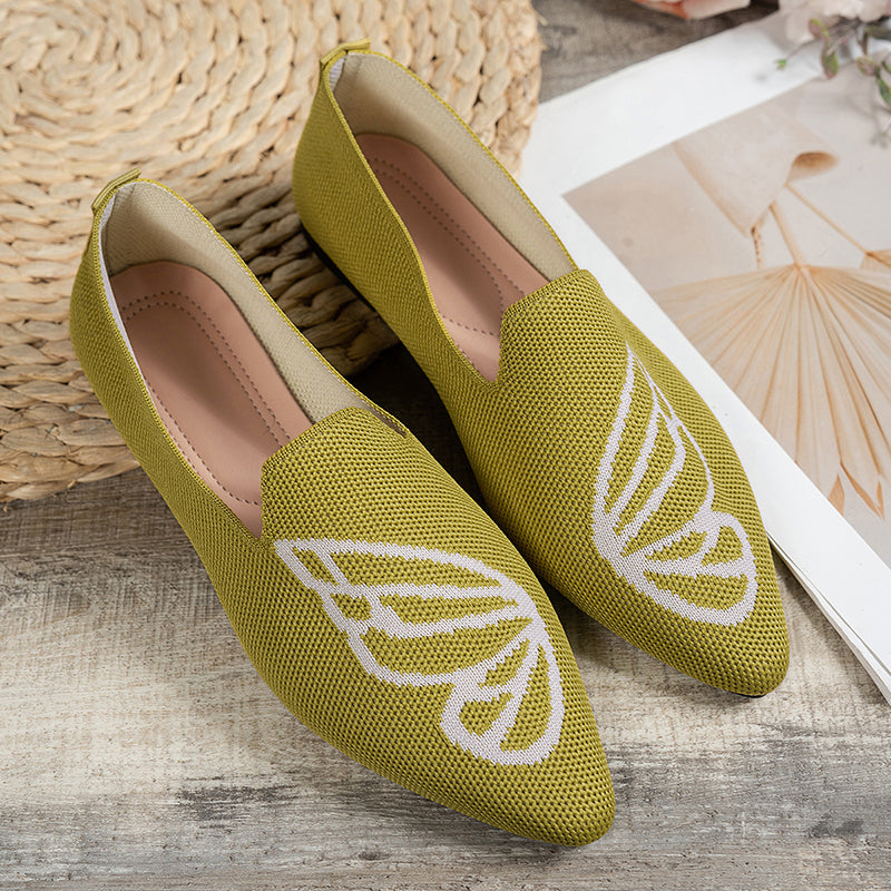 Elegant Pointed Toe Versatile Flat Shoes