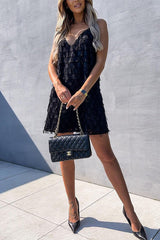 Dancing Elves Tassel Mini Dress