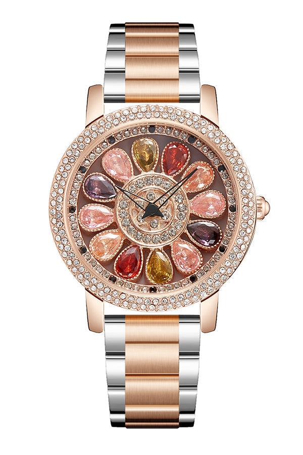 Fashionable Diamond-studded Elegant Quartz Watch