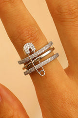 Fashionable Three-color Ring with Detachable Needle Ring