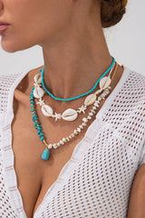 Bohemian Sunflower Multi-layer Pearl Shell Necklace