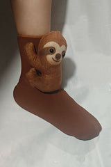New Plush Knitted Animal Floor Socks