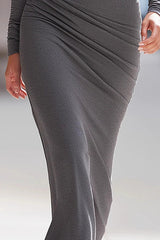 Sexy Slim-fit Long-sleeved Elegant Bottoming Midi Dress