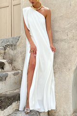 Timeless Charm One Shoulder A-line Elegant Maxi Dress