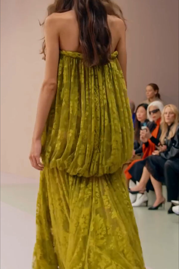 Romantic Era Sheer Floral Lace Off Shoulder Braid Cutout Detail Drape Maxi Dress