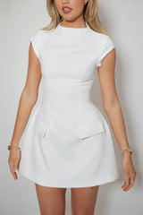 THE CAP SLEEVE MINI DRESS