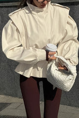 Stylish Long-sleeved Belted Casual Loose Jacket