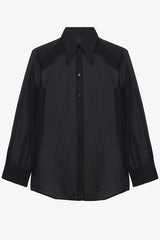 Retro Sheer Loose Long-sleeved Casual Shirt