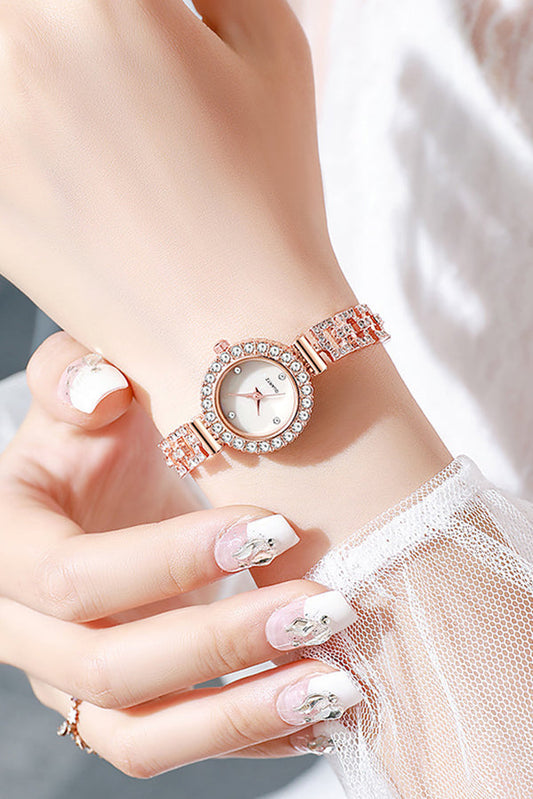 Fashionable Diamond Elegant Pointer Pull-Out Bracelet Watch