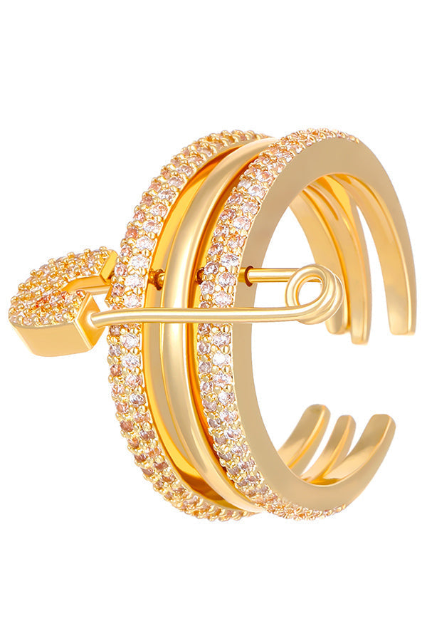Fashionable Three-color Ring with Detachable Needle Ring