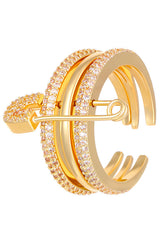 Fashionable Three-color Ring with Detachable Needle Ring