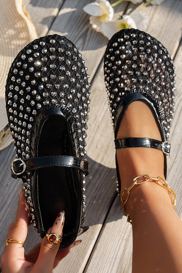 Fashionable Rhinestone Elegant French Buckle Sandals