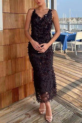 Fashionable Sequined Sexy Open Back Slim Maxi Dress