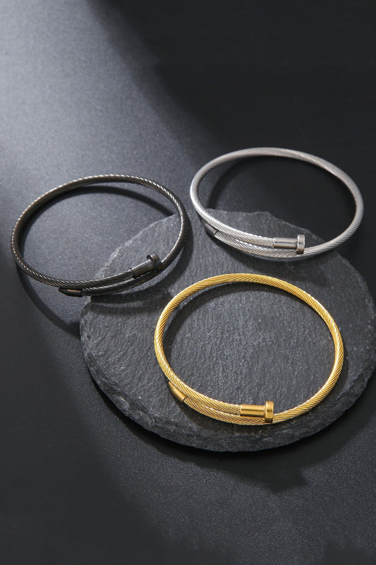 Stylish Stainless Steel Nail-shaped Bracelet