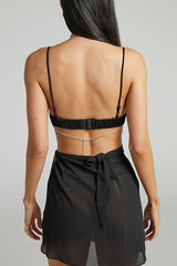 Sexy Rhinestone Tassel Mesh Body Chain