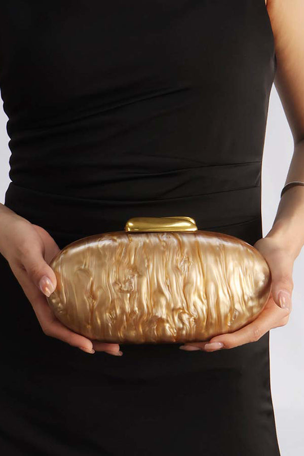 Simple Acrylic Oval Clutch