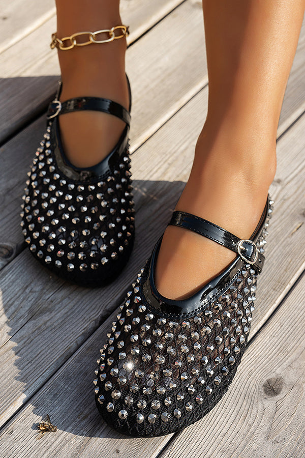 Fashionable Rhinestone Elegant French Buckle Sandals