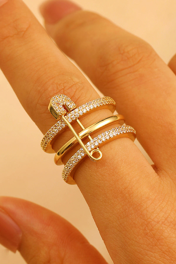 Fashionable Three-color Ring with Detachable Needle Ring