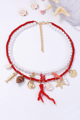 Ocean Resort Style Stacked Beaded Necklace