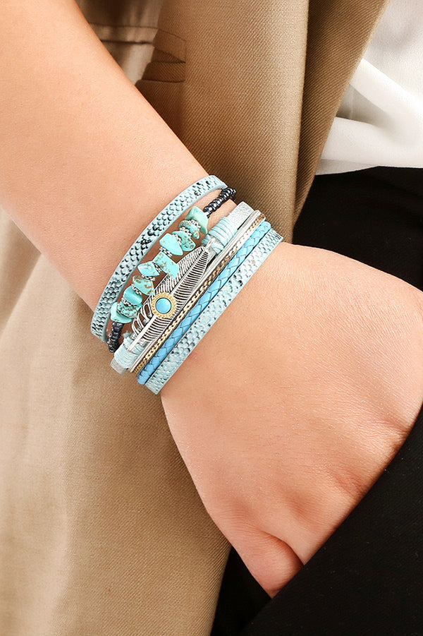 Bohemian Vintage Gravel Braided Bracelet