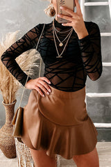 All The Drama Geometric Mesh Se Bodysuit