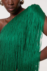 Fashion One-shoulder Slim-fit Elegant Tassel Mini Dress