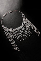 Fashionable Sparkling Rhinestone Tassel Hair Accessory