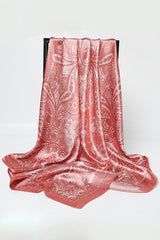 Unique Printed Retro Square Silk Scarf