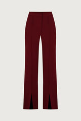 Vita Mesh Patchwork High Neck Wide Sleeve Bodysuit and High Rise Pocket Slit Pants Set