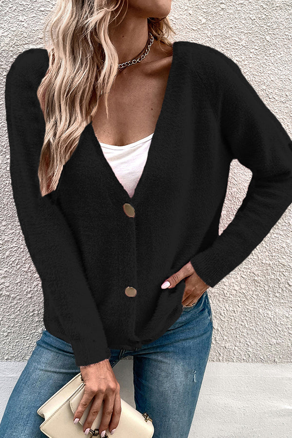 Simple Breasted Cardigan Sweater Jacket