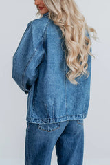 Stylish Single-breasted Casual Pocket Denim Jacket