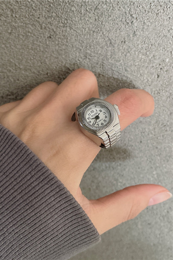 Fashion Creative Simple Mini Clock Ring
