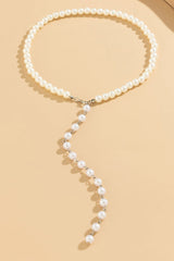 Vintage Beaded Chain Tassel Necklace