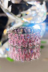 Light Luxury Double Row Drop Zircon Ring