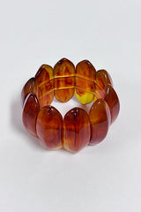 Fashionable Acrylic Oval Elastic Bracelet